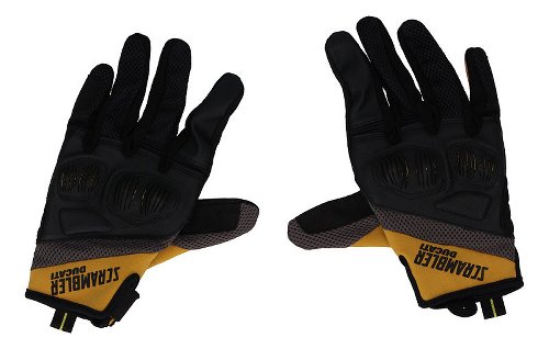 Ducati Gloves Scrambler Overland 2, black-yellow, size: XL