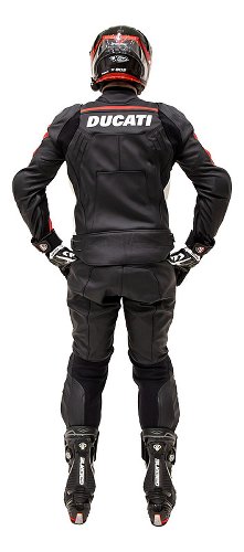 Ducati Leather jacket Corse C4 perforated, black-red, size: