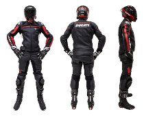 Ducati Lederjacke Corse C4 Perforiert, schwarz-rot, Größe: