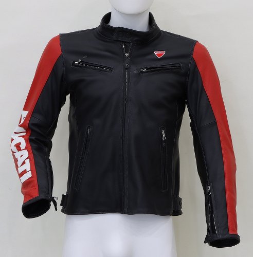 Ducati Leather jacket Company C3 men black-red, size: 48