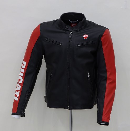 Ducati Leather jacket Company C3 men black-red, size: 62