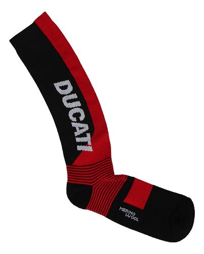 Ducati Functional socks 'Warm Up 2', black/red, sizes 43-46