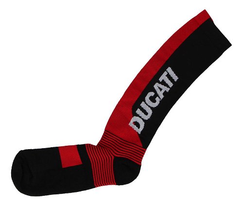 Ducati Functional socks 'Warm Up 2', black/red, sizes 43-46