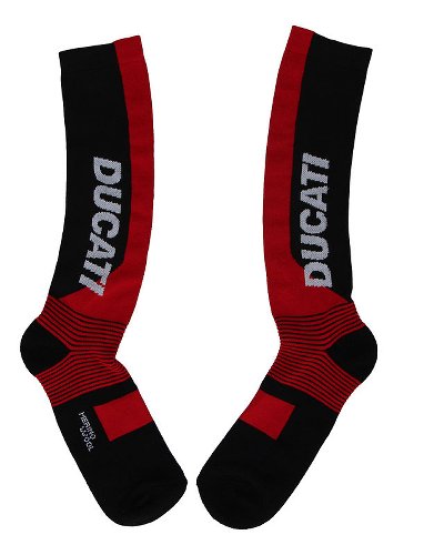 Ducati Functional socks 'Warm Up 2', black/red, sizes 43-46