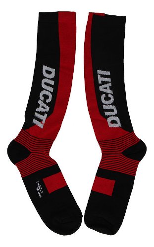 Ducati Functional socks 'Warm Up 2', black/red, sizes 43-46