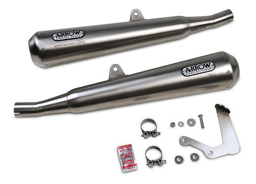 Moto Guzzi Arrow kit d`échappements slip-on, racing, inox -