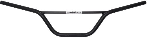 Tommaselli Steel Handlebar, black painted, Ø 22mm