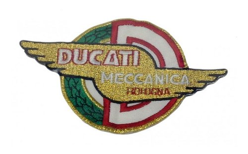 Ducati Aufnäher Meccanica Flügel, gold