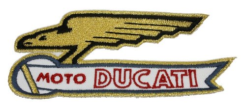 Ducati écusson Aigle avec lettres dorées