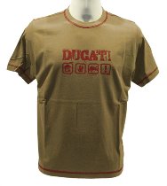 Ducati T-Shirt ´Billboard´ sandfarbend S NML