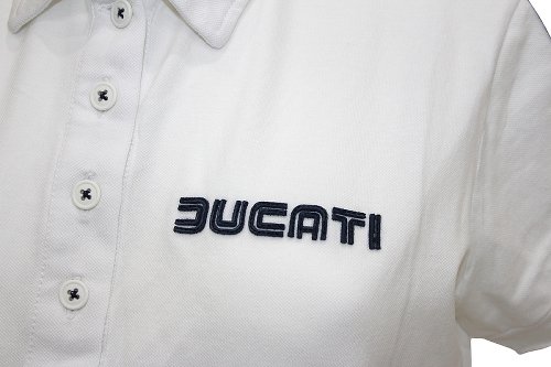 Ducati Poloshirt 80S, women, white, size: L NML