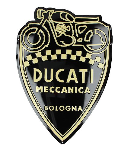 NML Ducati placa metálica escudo DUCATI