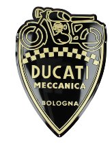 NML Ducati placa metálica escudo DUCATI