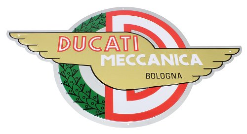 NML Ducati stemma in metallo MECCANICA, 60x34cm