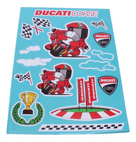 Ducati Aufklebersatz Cartoon Kids