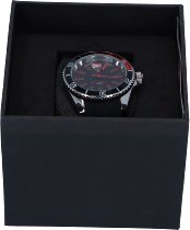 NML Ducati Race Reloj de pulsera de cuarzo negro/plata/rojo