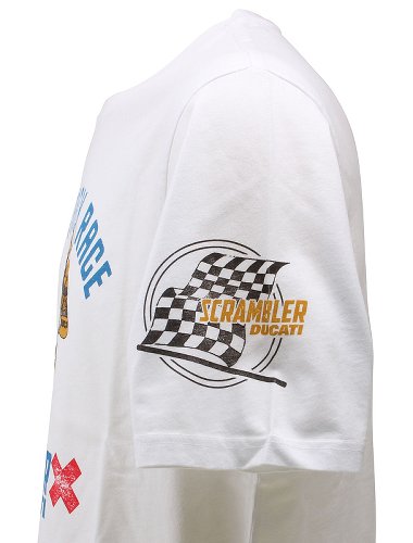 Ducati T-shirt Scrambler, white, size: L NML