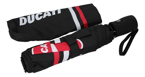 NML Ducati Stripe Pocket Parapluie noir/blanc/rouge 98cm