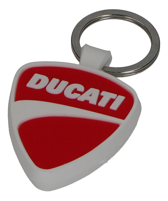 Portachiavi in gomma con logo Ducati