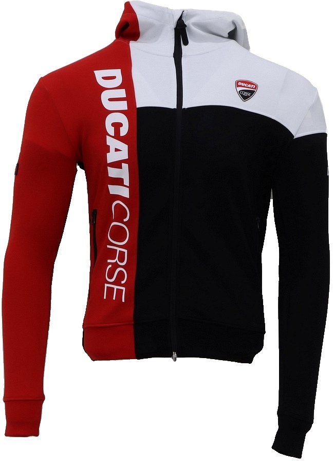 Ducati Corse Track Felpa nera/rossa/bianca M