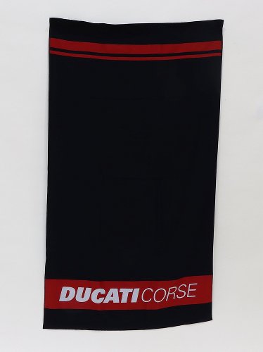 Ducati Corse Toalla de playa negra/roja 90x160cm