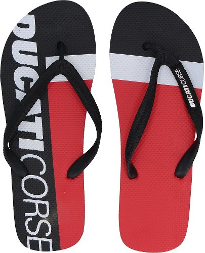 Ducati Corse Flip-Flops negras/rojas/blancas 45-46