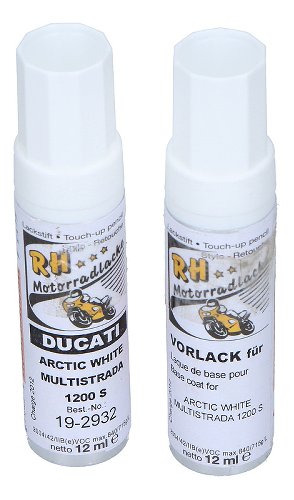 Ducati Lackstift SET arctic white Multistrada 1200S Bj.