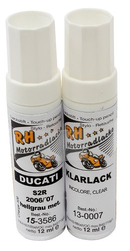 Ducati Lackstift-Set hellgrau metallic - Monster 800 / 1000