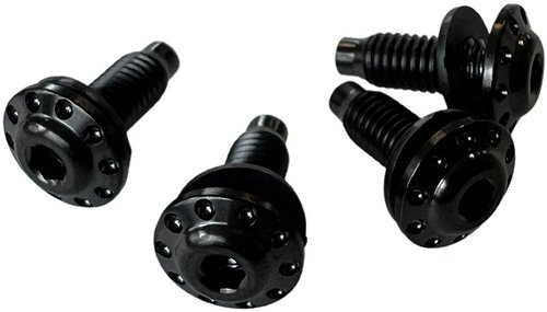 Carbonworld screw set, titanium, M5x12, black suitable for