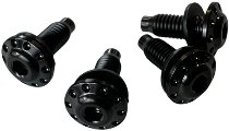 Carbonworld screw set, titanium, M5x12, black suitable for
