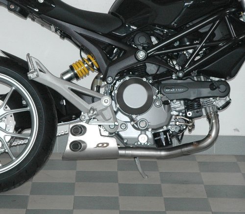 QD Exhaust Kit scarico completo ´Ex-Box´ in acciaio, EG-ABE