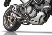 QD Exhaust scarico Twin `Gunshot` in titanio acciaio inox,