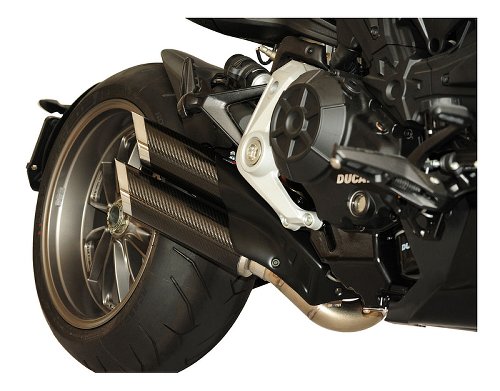 NML QD Auspuffkomplettanlage 2 in 2 ´Slash-Carbon´ Serie