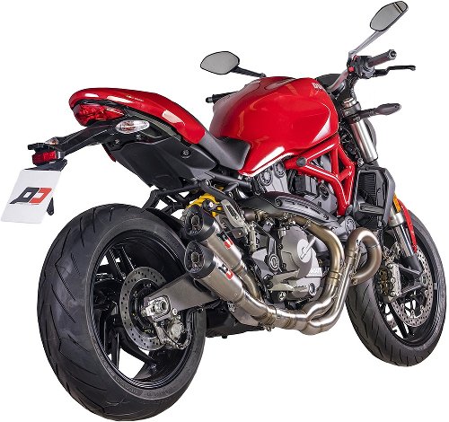 QD Auspuff `Twin Gunshot´ Serie + QD ECU Tuning - Ducati