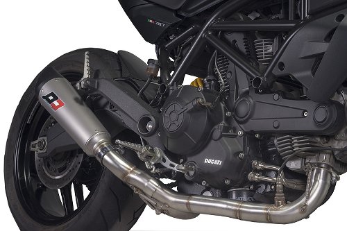 QD Exhaust kit collettori di scarico 2 in 1, acciaio inox -