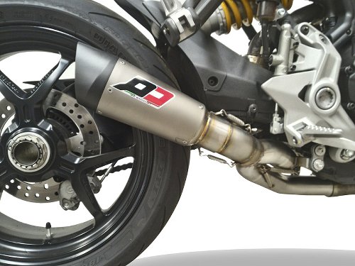 QD Silencer 2-1 ´gunshot´ series, titanium, racing - Ducati