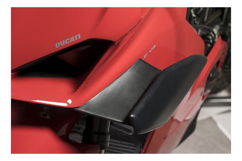 NML QD Winglet kit black, ABS, carbon - Ducati Panigale V4