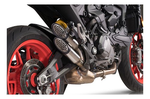 QD Auspuff `Power Gun´ Serie, Euro 5 mit EG-ABE - Ducati 937