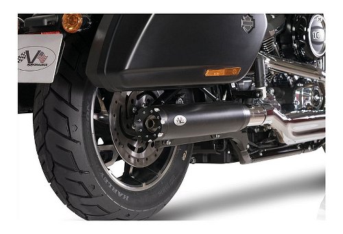V-Performance Slip-on single Auspuff, Chrom - geeignet für HD