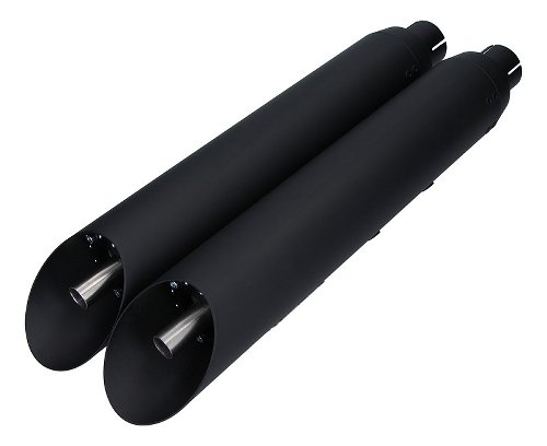 V-Performance Exhaust  Twin slash/cut Slip-On, Dark - Indian