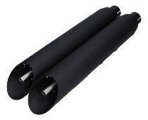 V-Performance Exhaust  Twin slash/cut Slip-On, Dark - Indian