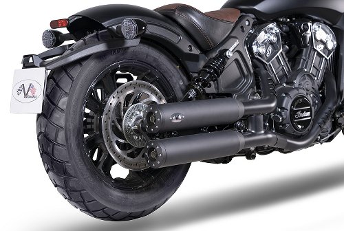 V-Performance Exhaust Twin Slip-On set, Euro 3/4, Dark -