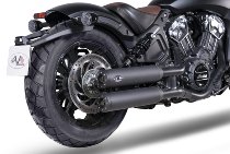 V-Performance Exhaust Twin Slip-On set, Euro 3/4, Dark -
