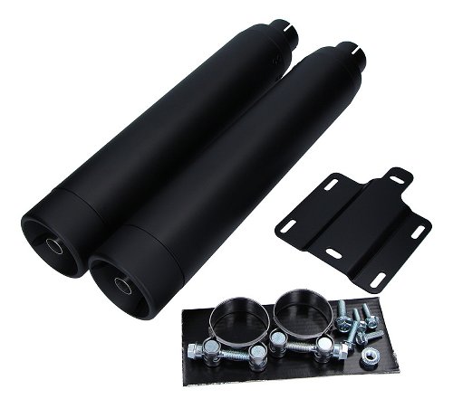 V-Performance Exhaust Twin Slip-On set, Euro 3/4, Dark -