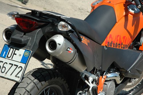 QD Exhaust scarichi ´Magnum´ alluminio, ovali ABE - KTM 950,