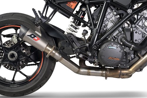 QD Auspuff Slip-On `Gunshot 60` Serie Racing, Titan - KTM