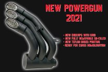 QD exhaust 'Power Gun' series, black, Euro 4 / 5, with