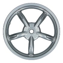 Aprilia Rear wheel rim, silver - 125, 200, 250 Scarabeo