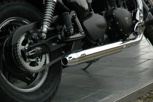 QD Silencer ´slip-on´, chrome with homologation, without cat