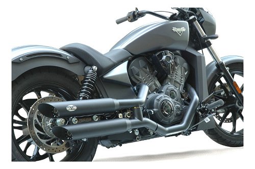 V-Performance Twin slash / cut  Auspuffset, D=80mm, Euro 4,